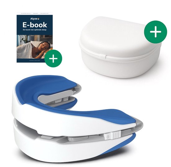 Anti-Schnarch-Bandage - PRO+ - Inkl. Box & Ebook - Verstellbar - Für eine gute Nachtruhe - Zahn-Bonbon - Zahn-Bonbon - Transparent BPA frei - Alyze