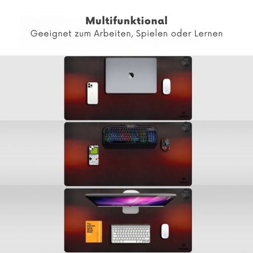 imoshion - Beheiztes Schreibtischpad - 3 Stufen - 40 bis 60 Grad - 90 x 45 cm - Schwarz