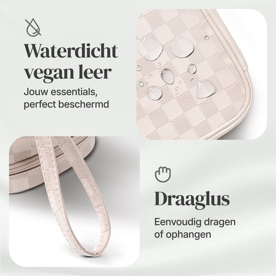 Skycases Travel Essentials - Kulturtasche und Make-up-Organizer - wasserdicht und kompakt - geeignet für Reisen und den täglichen Gebrauch - Unisex - Hellrosa