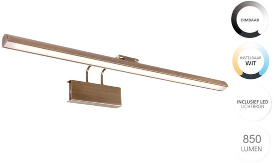 Steinhauer Litho LED - Wandleuchte Classic - Bronze - H:9,4cm - Universal - Für Innen - Metall - Wandleuchten - Schlafzimmer - Wohnzimmer