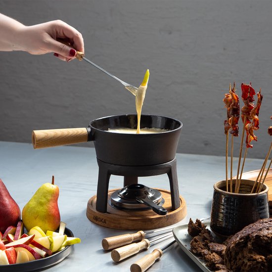Boska Fondue Set Pro - Käsefondue - 1,2 L - Für jedes Kochfeld - Inkl. vier Fonduegabeln