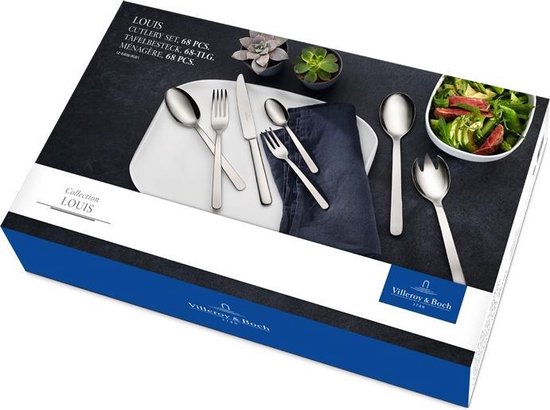 Villeroy & Boch Louis Besteckset - 68 Teile - Edelstahl