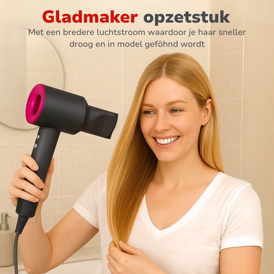 Alpina Ionen-Haartrockner 1600 W – Haartrockner mit 3 Heizstufen – Haartrockner mit Cool-Shot-Funktion und Selbstreinigungsfunktion – Haartrockner mit 360°-Magnet-Aufsatz – Ionen-Technologie – Grau