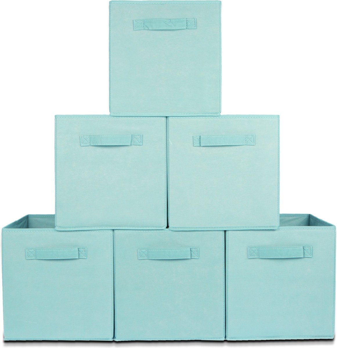 LifeGoods Kleiderschrank-Organisatoren - 6 Stück - 20L - Textil - Blau