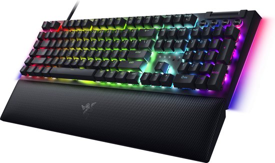 Razer BlackWidow V4 – Mechanische Gaming-Tastatur – Yellow Switch – RGB – 6 Makrotasten – QWERTY
