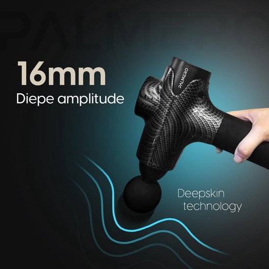 Palmero® Pro Massagepistole - Bis zu 60% tiefer - Extrem leise & leistungsstark - Lange Batterielebensdauer - 30 Geschwindigkeiten - 6 Kopfstücke - Kostenloses E-Book - Massagegeräte - Massagepistole - Inkl. tragbarem Kompaktkoffer