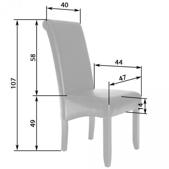 tectake - 2x Esszimmerstuhl Esszimmerstühle Set - ergonomisch - braun - 401294