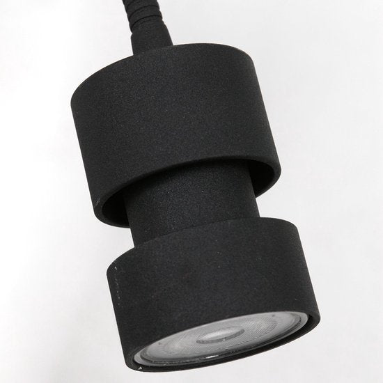 Wandleuchte Natasja LED 3094ZW Schwarz – dreh- und neigbar, inklusive GU10-Leuchtmittel, aus Kunststoff und Metall – Steinhauer