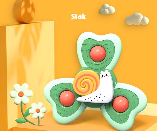 Frummel Fidget Spinners XL mit Saugnapf - Badespielzeug - Sinnesspielzeug - Fidget Toys - Badespinner - Fidget Spinner für die Autoscheibe - 3 Stück