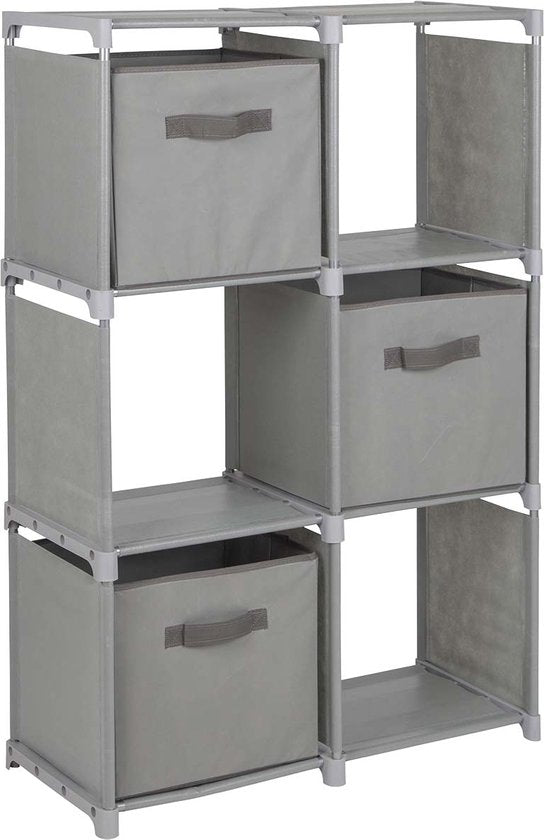 Bo-Camp - Fächerschrank - Mehrzweck - 6 Fächer