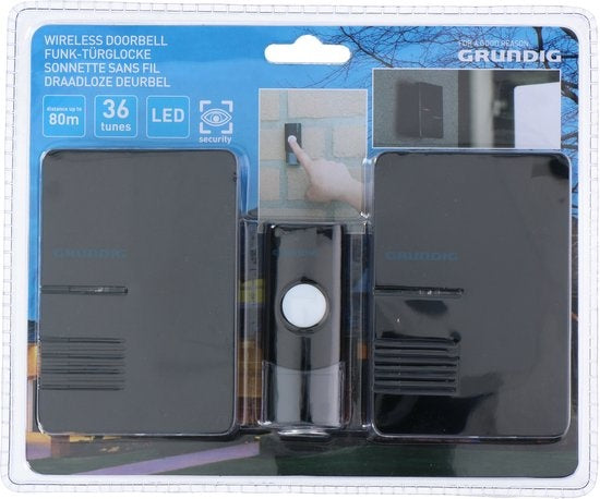 Grundig Türklingel mit 2 Empfängern + LED