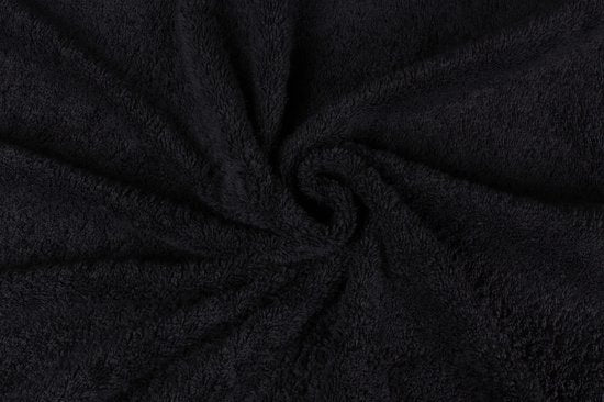 PHLOX Handtücher Set 70x140 cm - 4 Stück - 600 g/m2 weiche Baumwolle - Supreme Collection - Schwarz