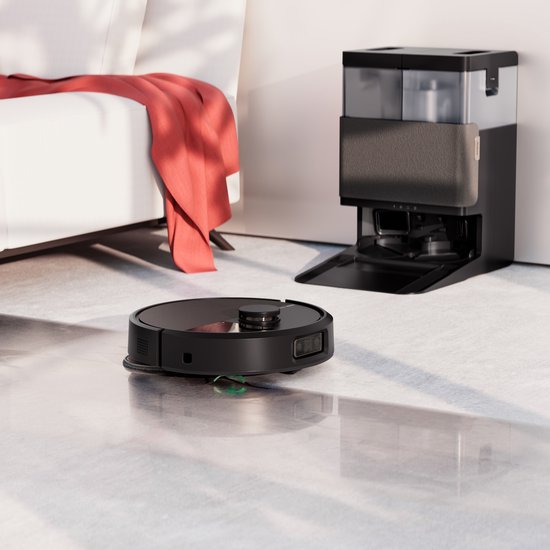 iRobot Roomba® Plus 505 Combo Roboter + Autowash™-Dockingstation – Staubsaugerroboter mit Wischfunktion – Schwarz – N1850