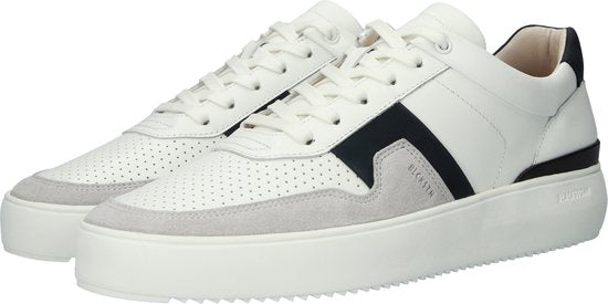 Blackstone MARBLE COLTON – DG513 Weiß Dunkelblau – Sneaker (niedrig) – Herren – Weiß – Größe: 43