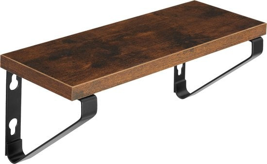 tectake - 3 Wandregale Cowell industrial dunkelbraun - 404429
