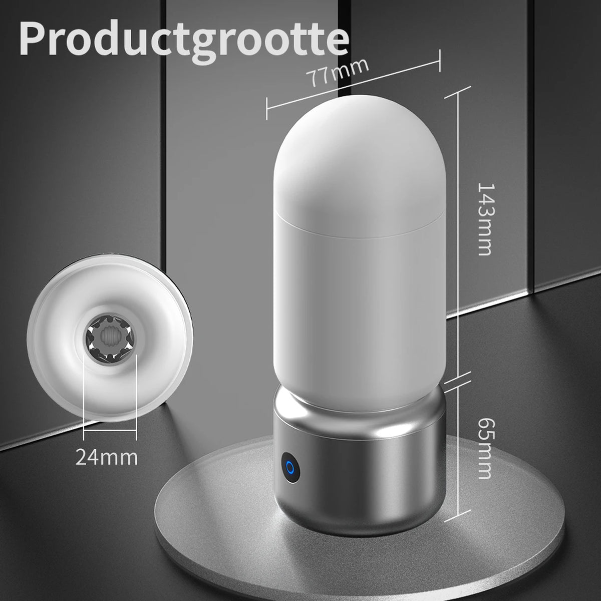 Moistor M006 Massagegerät für Männer mit 3 Leistungsstufen und 6 Vibrationsmodi