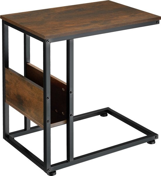 tectake - Beistelltisch Wigan Industrie dunkel- Abmessung 55 x 36,5 x 60 cm - 404277
