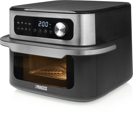 Princess Heißluftfritteuse – MaxiCrisp Digital Airfryer 10 l – 182262 – 1700 W – 8 Garprogramme – PFAS-frei – Für Pizza geeignet – Extra groß