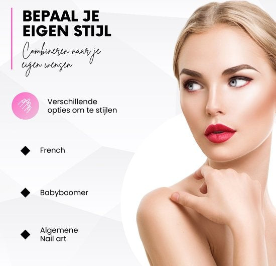 Moods Gellac Dipping Powder Starters Kit - The Nude - 6 Kleuren - Für Acryl Nagels - Dip Nagels