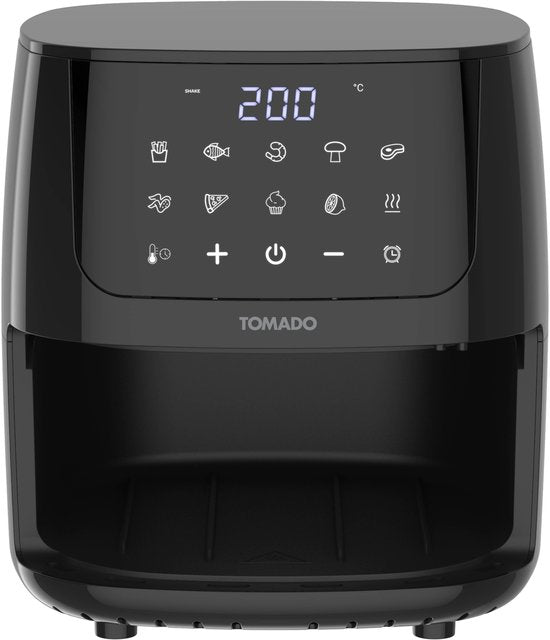 Tomado TAF2002B – Mini-Heißluftfritteuse – 2 Liter – Digitalanzeige – PFAS-frei