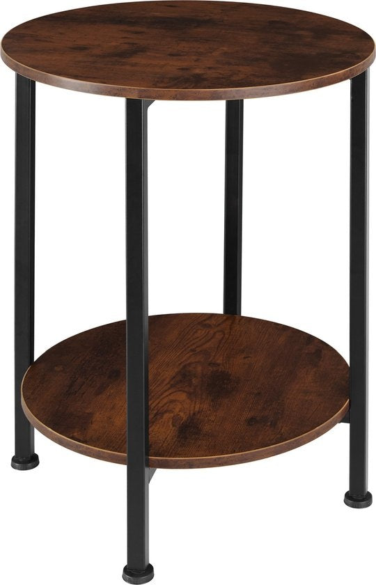 tectake - Beistelltisch - Kleiner Couchtisch - industriell dunkel