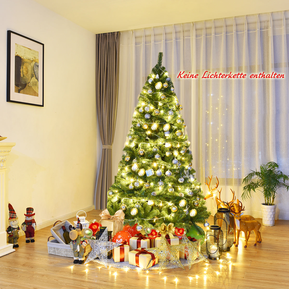 Künstlicher Weihnachtsbaum Coast - 180cm - Realistischer Weihnachtsbaum mit 1000 Zweigen - für drinnen und draußen geeignet - Grün