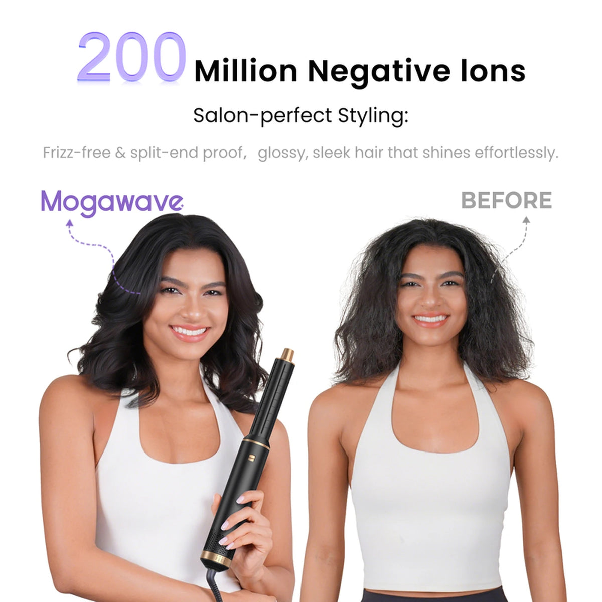 Atopskins 5-in-1-Haarstyler – Föhn, Lockenstab, Glättbürste & Wärmebürste
