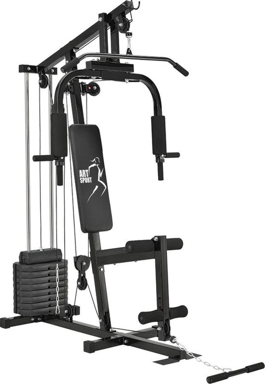 Hantelbank Multifunktionsset 40 kg Gewichtsscheiben Home Gym Workout Fitness Station Kraftstation Home Gym