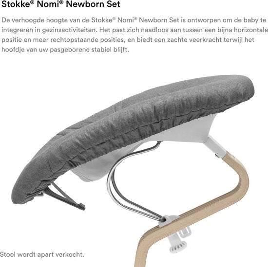 Stokke Nomi Newborn-Set Weiß Grau Sand