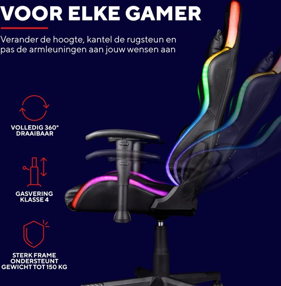 GXT716 RIZZA RGB-LED-Stuhl