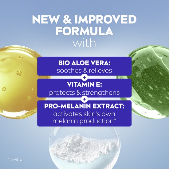 NIVEA SUN Aftersun Bronze Feuchtigkeitslotion – Spendet Feuchtigkeit, beruhigt und fördert die Bräune – Mit Aloe Vera und Pro-Melanin-Extrakt – 200 ml