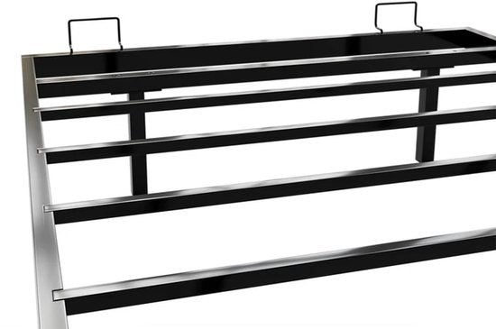 Metallbett Palamos - 90 x 200 cm - Inkl. LED - schwarz