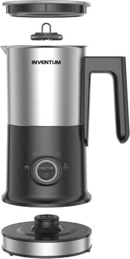 Inventum MK352S - Elektrischer Milchaufschäumer - 115/240 ml - Heiß-/Kaltaufschäumen - Heizung - PFAS frei - Antihaftbeschichtung - Schwarz/RSV
