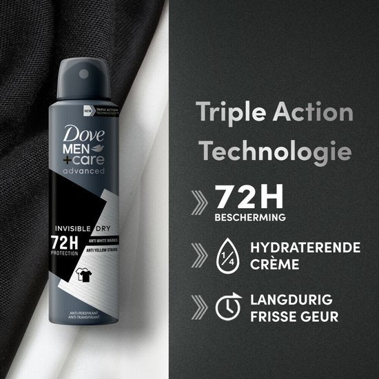 Dove Men+Care - Deodorant - Spray - Unsichtbar trocken - 150ml