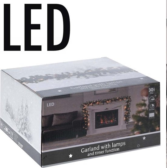 Nampook Guirlande - Inklusive 30 LED-Leuchten - 270cm