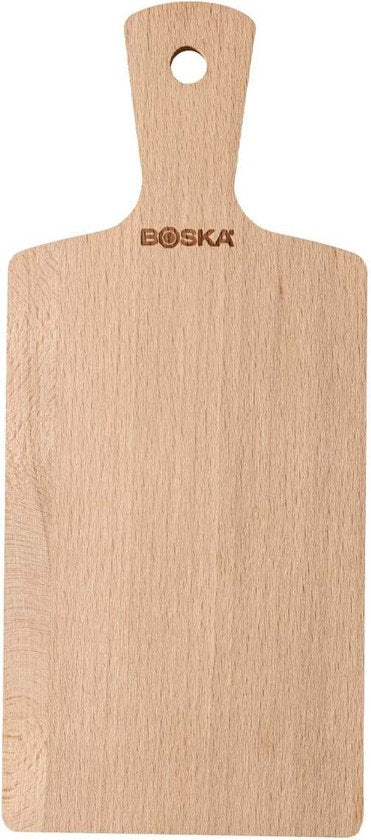 Boska Servierbrett Genf S - Mit Griff - Europäisches Buchenholz - Braun - Trinkbrett - 27,5 cm
