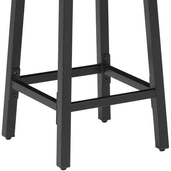 tectake - 2er Set Barhocker "Corby" - industriell - hellbraun - 404333