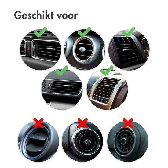 imoshion Telefonhalterung Auto-Belüftung - GSM-Halterung - Autozubehör - Einstellbar - Universal - Carbon - Telefonhalterungen Auto - Schwarz