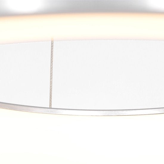 Hängeleuchte Ringlede 2695ZI, silber, rund, 48 cm, höhenverstellbar, aus Kunststoff und Stahl, modernes Design von Steinhauer für den Innenbereich
