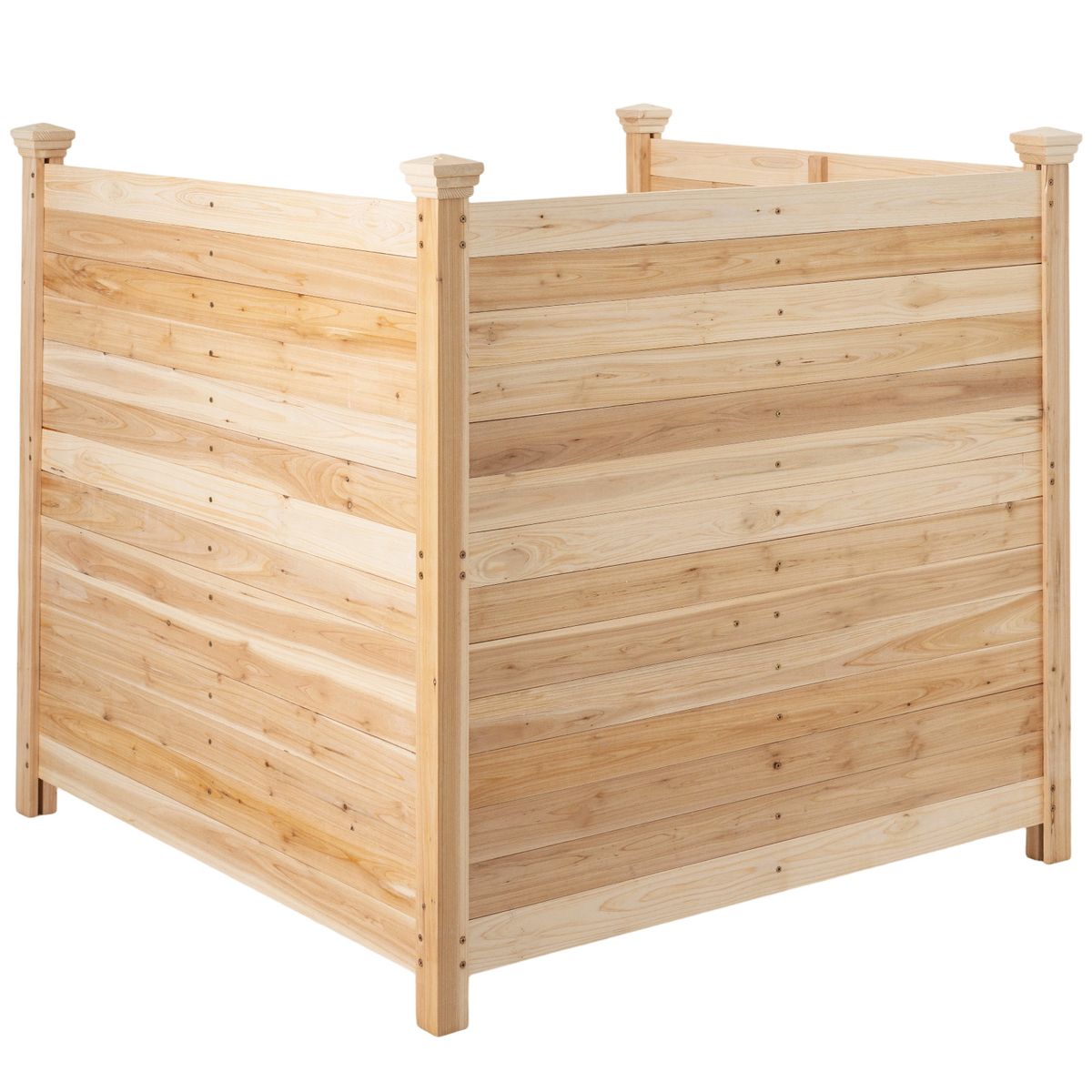 Coast Gartenzaun Sichtschutz – 3-teilig – Kiefernholz – Natur – 119 x 119 x 115,5 cm