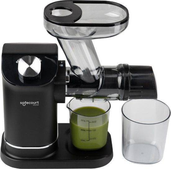 Safecourt Kitchen - Slowjuicer - Entsafter - Gemüse- und Obstpresse - 300ml - Schwarz