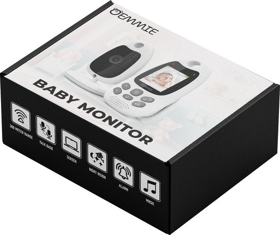 Oemmie Babyphone - Babyphone mit Kamera - Babyphone - Babykamera - Video & Audio - Nachtsicht - Weiß