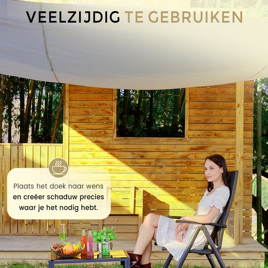 O'DADDY® Schattentuch 4x3m Rechteck - Sonnensegel - Schattierungsnetz - Markise mit Befestigungsmaterial - Wasserdicht - UV30 Sonnenschutz - Dunkelgrau