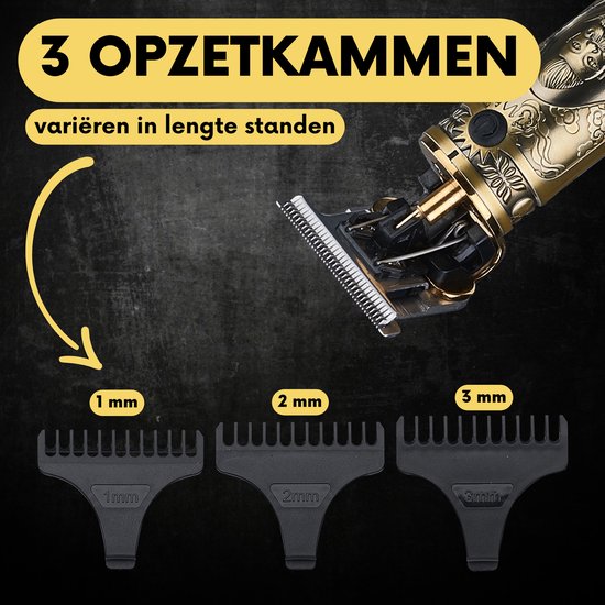 Sansbeauté® - Buddha Trimmer - Professionelle kabellose T-Klingen-Haarschneidemaschine - Bartschneider - Haarschneider Herrenkopfhaar - Cheveux Haar - Haartrimmer - Friseur Haar Maschine - Haarschneider - Barbier Haarschneider - Friseurset