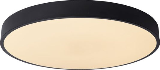 Lucide UNAR – Deckenleuchte – Ø 49,5 cm – LED 3-Stufen-Dimmer – 1x36 W, 2700 K – Schwarz