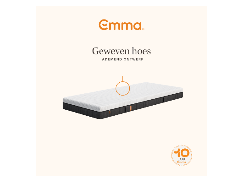 Emma Express Matratze – Matratze mit mittlerer Festigkeit und Taschenfederkern mit 7 ergonomischen Zonen – 140 x 200 cm