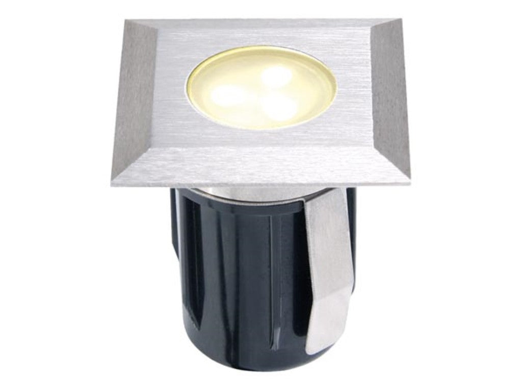 Gartenleuchten Atria Downlight - verfügt über zwölf Volt Plug and Play System und Ip67 wasserdichtes Gehäuse und ein Meter Kabel - für Terrasse und Decking - Grau Edelstahl - Null Komma fünf Watt