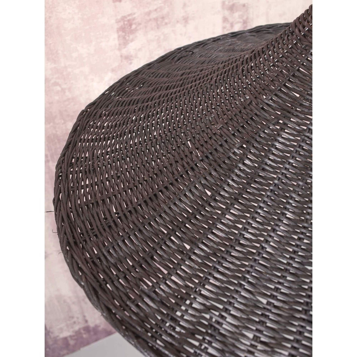 Good&Mojo Hängeleuchte Borabora - Ø70cm - Rattan - Schwarz