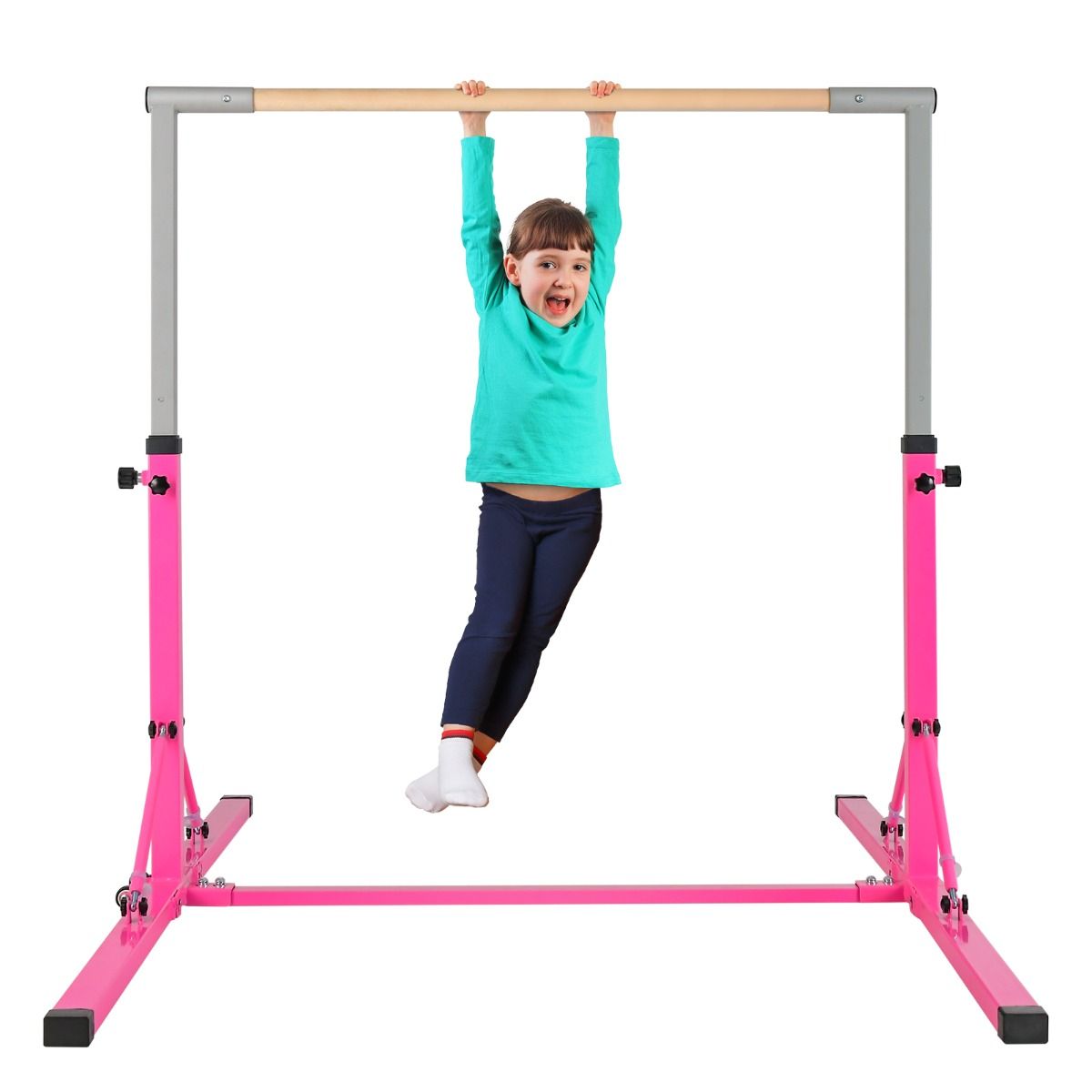 Coast Gymnastikgestell - Höhenverstellbar - Max. 100 kg - 136 x 172 x 150 cm - Rosa