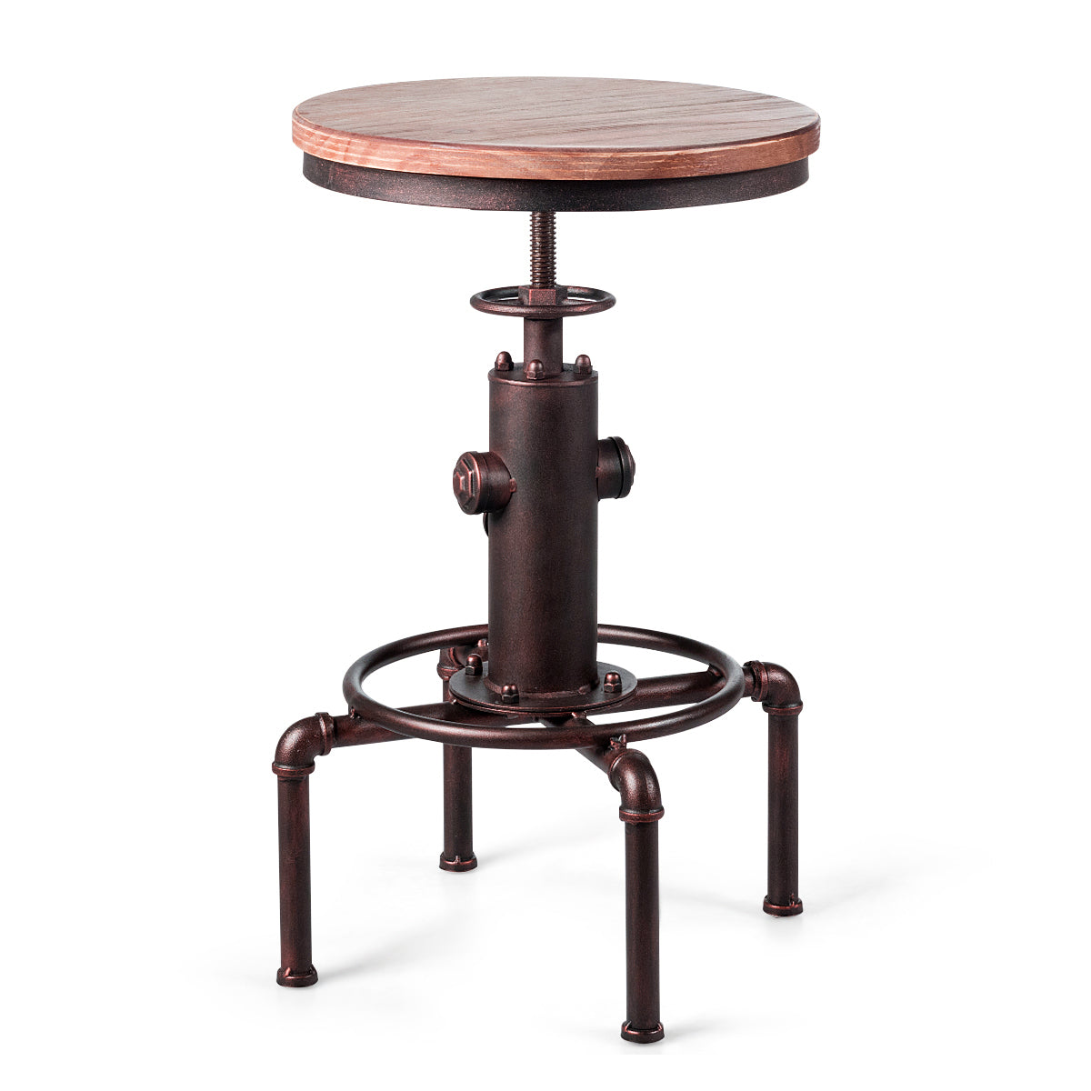 Coast Barhocker - Industriell - Max. 150 kg - Höhenverstellbar - 44 x 44 x 75 cm - Bronze